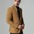 Mens mustard corduroy notched lapel blazer