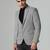 Mens black and white check blazer