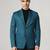 Mens turquoish notched lapel blazer