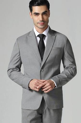 Mens grey polyviscose blazer