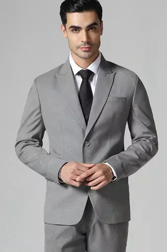 Mens grey polyviscose blazer