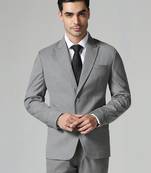 Mens grey polyviscose blazer