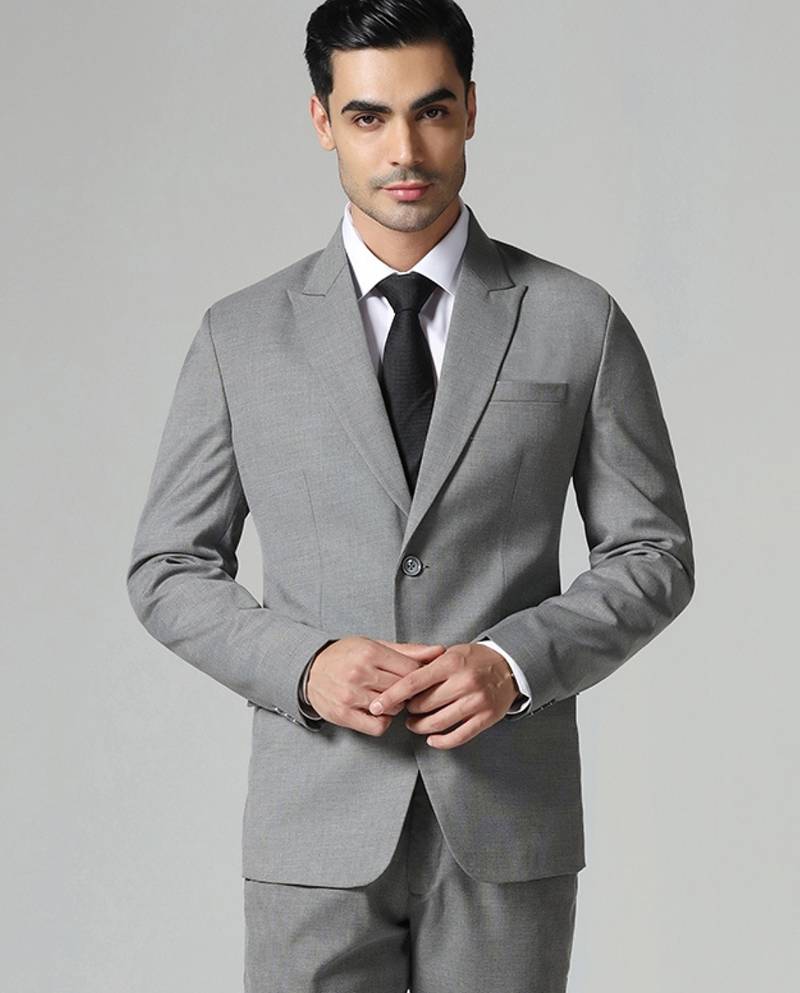 Mens grey polyviscose blazer