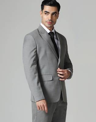 Mens grey polyviscose blazer 4