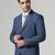 Mens blue polyviscose blazer