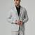 Mens light grey check blazer
