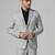 Mens light grey check blazer