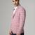 Mens pink checkered tweed blazer