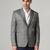 Mens grey blue check blazer