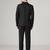 Mens black tuxedo blazer with hanky
