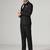 Mens black tuxedo blazer with hanky