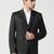 Mens black peaked lapel tuxedo blazer