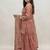 Womens New Traditional Peach Heavy Work Ethnic Ensemble Lehenga Set