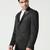 Mens black peaked lapel tuxedo blazer