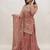 Womens New Traditional Peach Heavy Work Ethnic Ensemble Lehenga Set