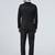 Mens navy blue solid blazer