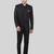 Mens black notched lapel blazer