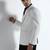 Mens white checked double breasted blazer