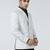 Mens white checked double breasted blazer