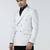 Mens white checked double breasted blazer