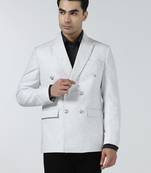 Mens small checked double breasted blazer