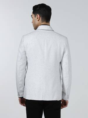 Mens small checked double breasted blazer 5