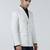Mens white self design double breasted blazer
