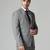 Dark grey mens notched lapel suit