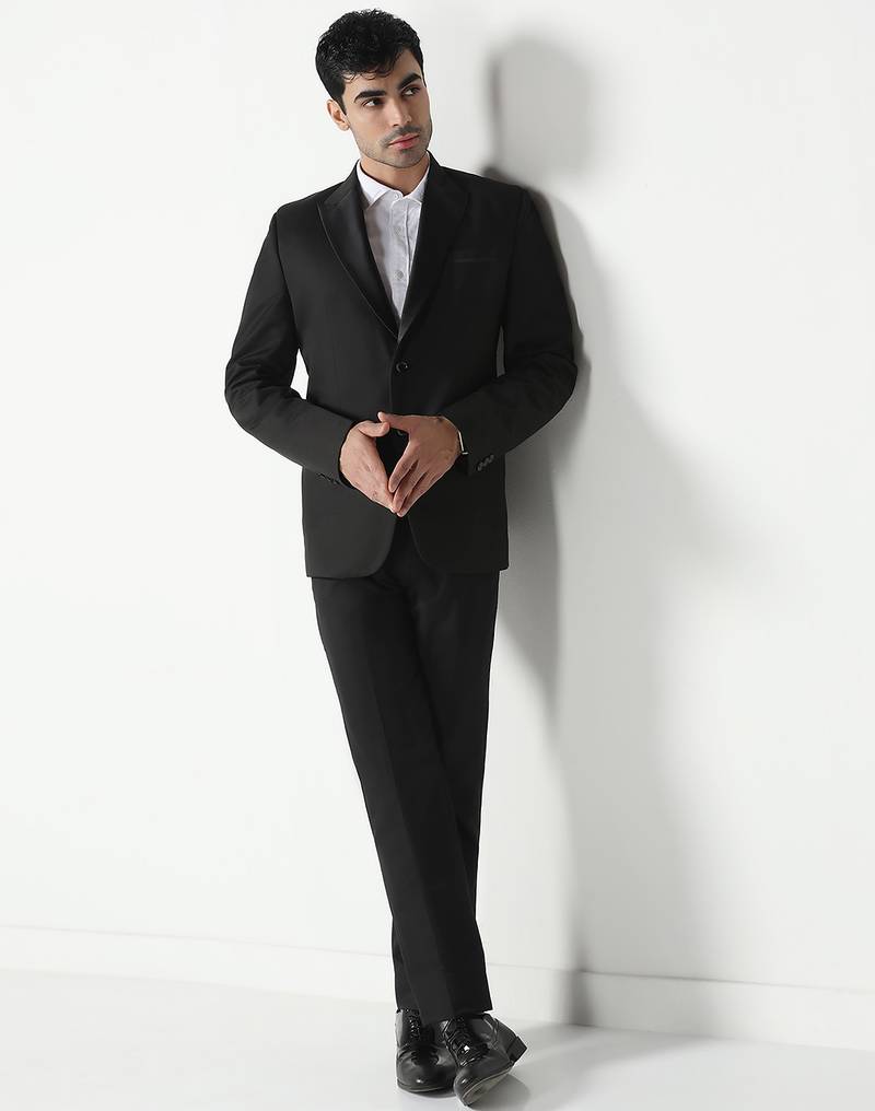 Black color corduroy mens Blazer suit