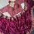 Wine Color Embroidery theard And Zari Work Satin Saree