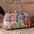   woven reverie beige multi abstract floral embroidered clutch