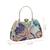   woven reverie mint green multi abstract floral embroidered clutch