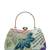   woven reverie mint green multi abstract floral embroidered clutch