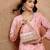   blush & bead dusky pink & pastel multi suede embellished clutch