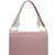   blush & bead dusky pink & pastel multi suede embellished clutch