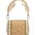   crystal cascade champagne gold suede embellished clutch