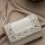   blush & bead ivory & pastel multi suede embellished clutch