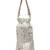   dewdrop fringe ivory pearl white 3d floral embellished potli
