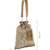   noor edit metallic gold suede sequin embellished potli