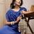   dewdrop fringe metallic gold & silver suede beaded potli