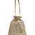   noor edit metallic gold suede sequin embellished potli