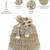   dewdrop fringe metallic gold & silver suede beaded potli