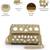   tipify metallic gold geometric mirror embellished clutch