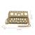   tipify metallic gold geometric mirror embellished clutch
