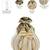   lotus antique gold pearl & sequin embellished potli