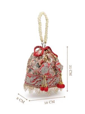  jashn edit beige faux silk floral printed potli 4