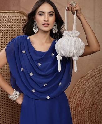  noor edit pure ivory satin sequin embellished potli 2