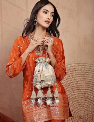  jashn edit ivory organza silk watercolor printed potli 2