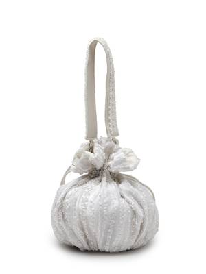  noor edit pure ivory satin sequin embellished potli 5