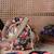   jashn edit deep navy floral printed potli